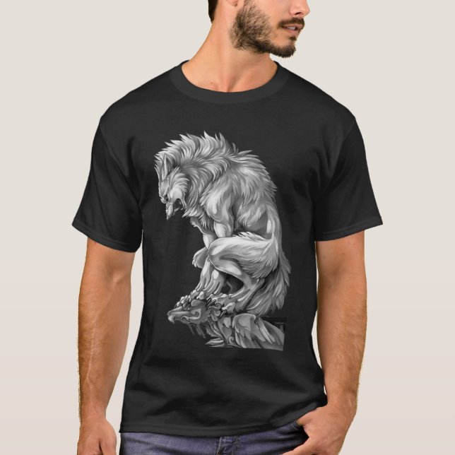Camiseta El rey de la maldición medieval de los lobos de We (Anverso)