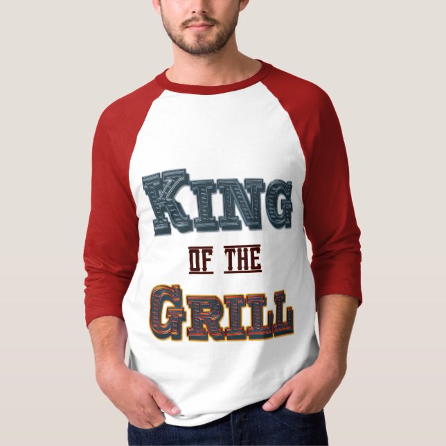 Camiseta El rey de la parrilla de cocina (Anverso)