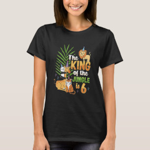 Camiseta El rey de la selva es cumpleaños de los niños de l