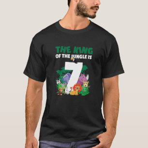 Camiseta El rey de la selva tiene 7 años por un nacimiento