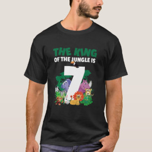 Camiseta El rey de la selva tiene 7 años por un nacimiento