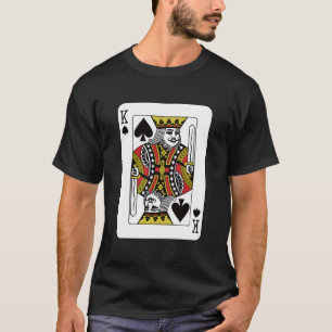 Camiseta El Rey de las Espadas Jugando Tarjeta Poker