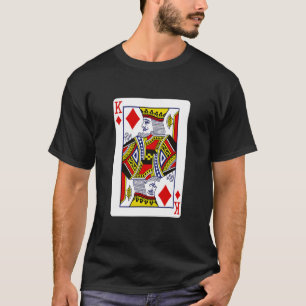 Camiseta El rey de los diamantes jugando cartas disfraz de 