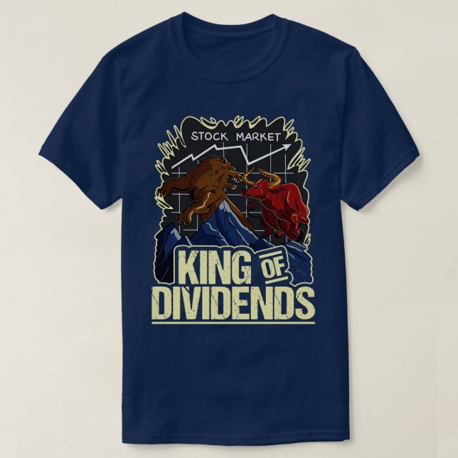 Camiseta El Rey de los Dividendos, la burbuja y la inversió (Diseño del anverso)