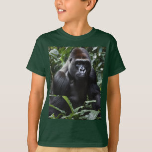 Camiseta El rey del gorila de medianoche: Monarca del bosqu