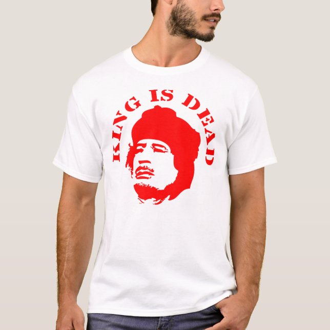 Camiseta El rey es muerto (Anverso)