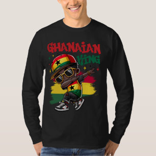 Camiseta El rey ghanés Dabbing Bandera de Ghana Orgullo por