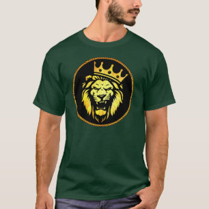 Camiseta El Rey - León ruidoso que lleva corona - Afrocén