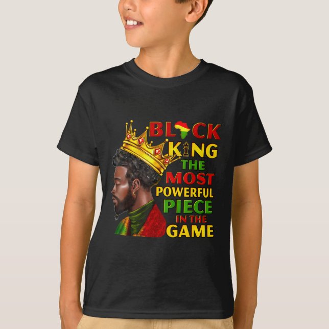 Camiseta El Rey Negro La Pieza Más Poderosa Del Juego Para (Anverso)