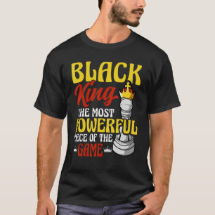 Camiseta El Rey Negro La Pieza Más Poderosa En Los Hombres 