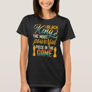 Camiseta El Rey Negro La Pieza Más Poderosa En Los Hombres