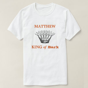 Camiseta El rey personalizado de la flor