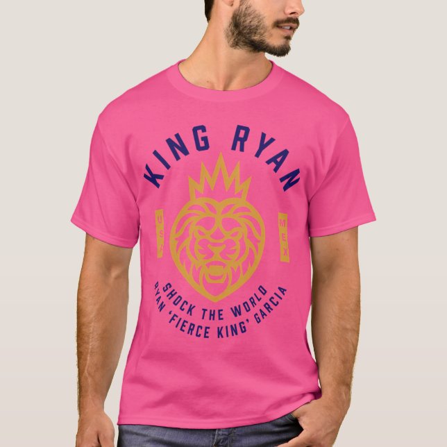 Camiseta El Rey Ryan Garcia, un luchador retro de cosecha,  (Anverso)