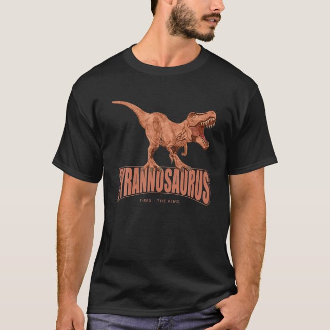 Camiseta El Rey T Rex Dinosaurio Dino Tyrannosaurus Rex (Anverso)