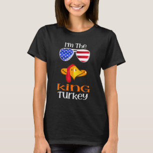 Camiseta El Rey Turquía enfrenta la bandera norteamericana 
