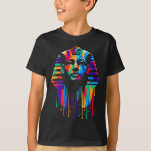 Camiseta El Rey Tut. Tutankhamun Minimalista Vibrant Style 