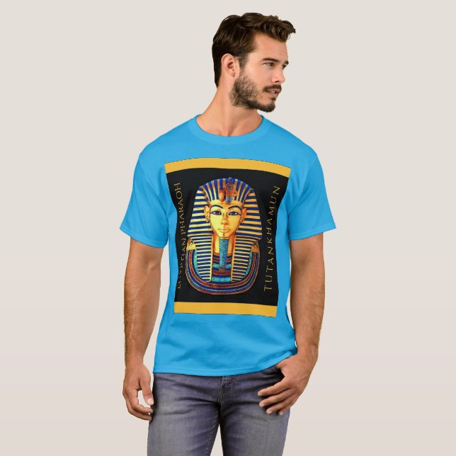 Camiseta El rey Tutankhamun el antiguo faraón egipcio (Anverso completo)