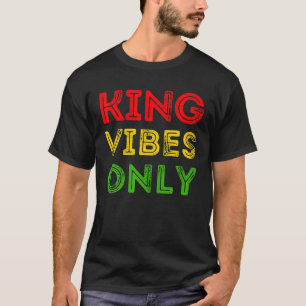 Camiseta El Rey Vibes sólo Junenth Melanin Hombres Negros