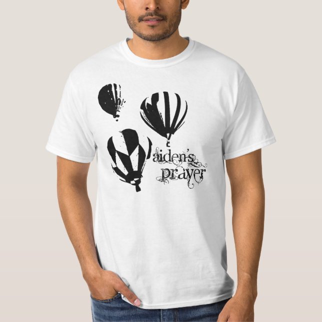 Camiseta El rezo de Aiden (globo del aire caliente) (Anverso)