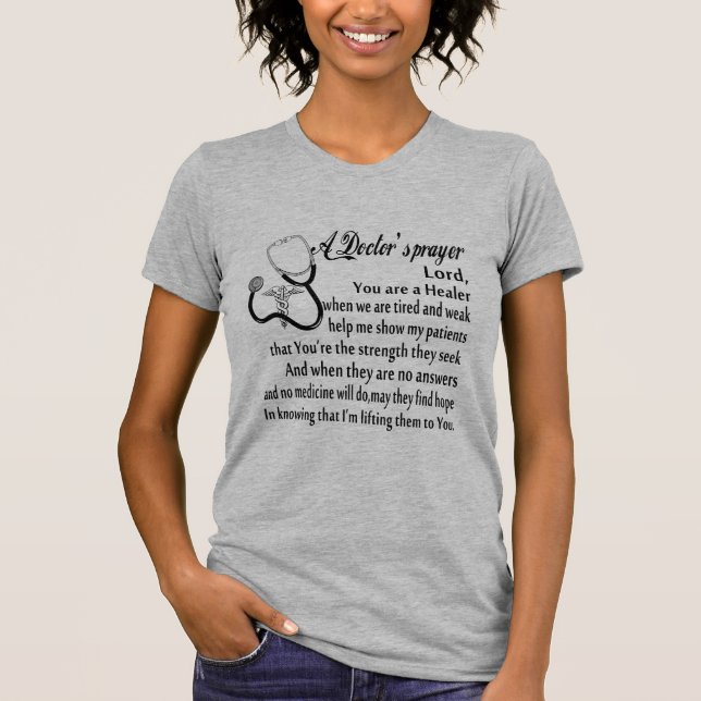 Camiseta El rezo de un médico (Anverso)