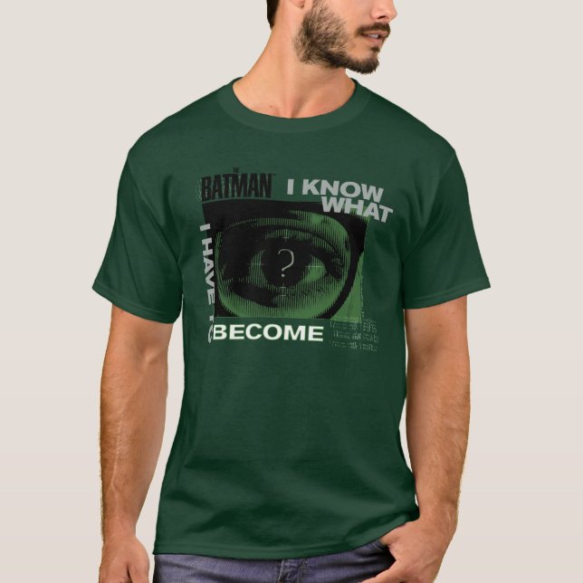 Camiseta El Riddler "Sé Lo Que Tengo Que Convertirme" (Anverso)