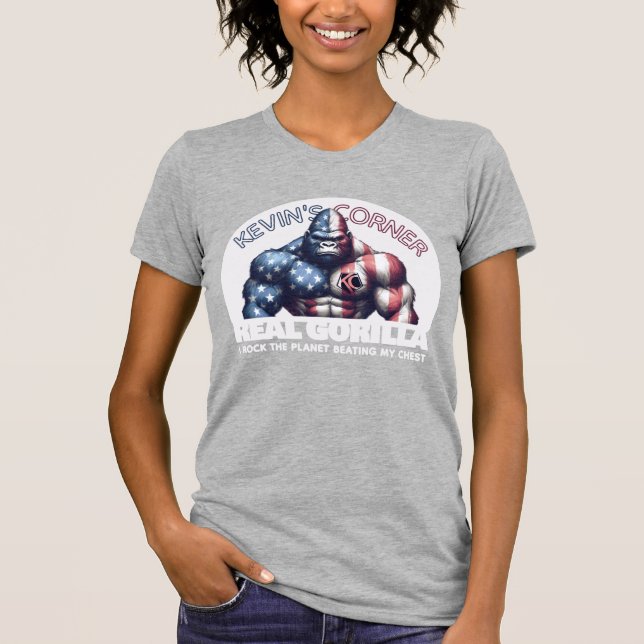 Camiseta El rincón REAL de Kevin GORILLA en rock the Planet (Anverso)