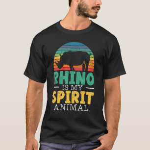 Camiseta El Rinoceronte Es Mi Espíritu Animal Rhinocerus Wi