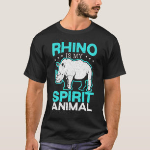 Camiseta El Rinoceronte Es Mi Espíritu Animal Rhinocerus Wi