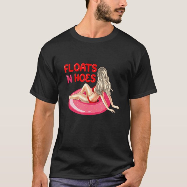 Camiseta El Río Flotante Tubing Flota Y Alberga Piragüismo (Anverso)