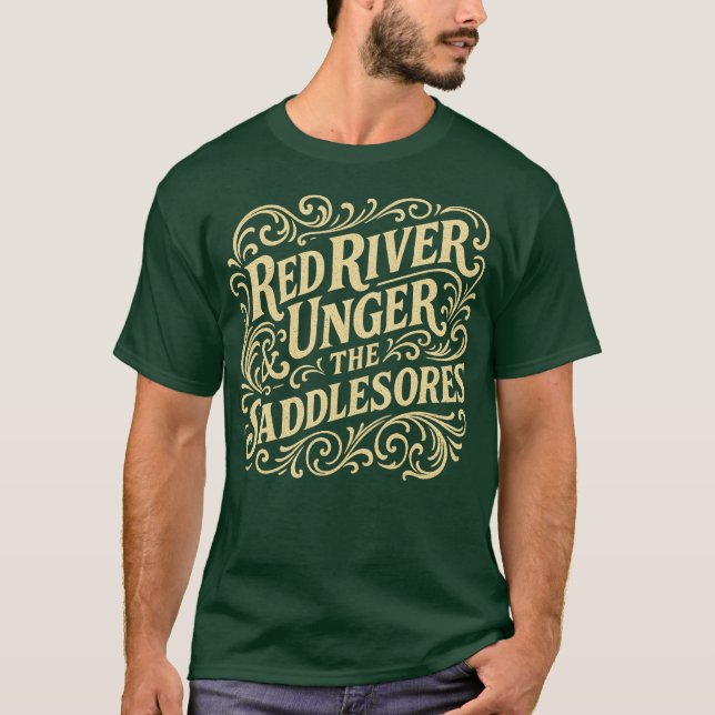 Camiseta El Río Rojo Unger y las albardillas (Anverso)