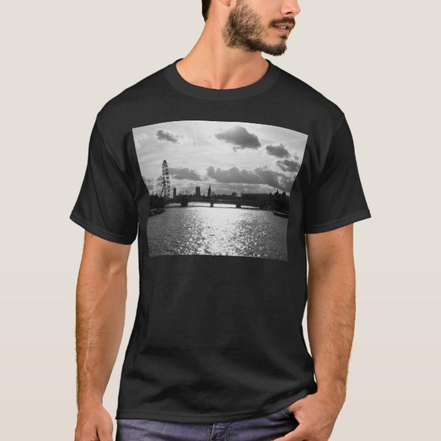 Camiseta El río Támesis y mono de Londres (Anverso)