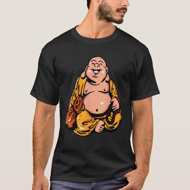 Camiseta El Risible Bud Sonriente Gráfico Del Vector De Bud (Anverso)
