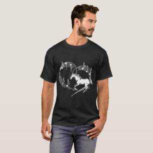 Camiseta El ritmo árabe del amor del caballo de los latido