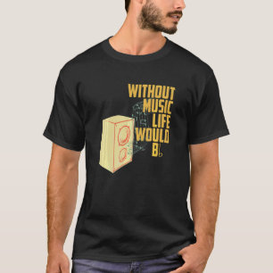 Camiseta El ritmo de la melodía musical sin vida musical se
