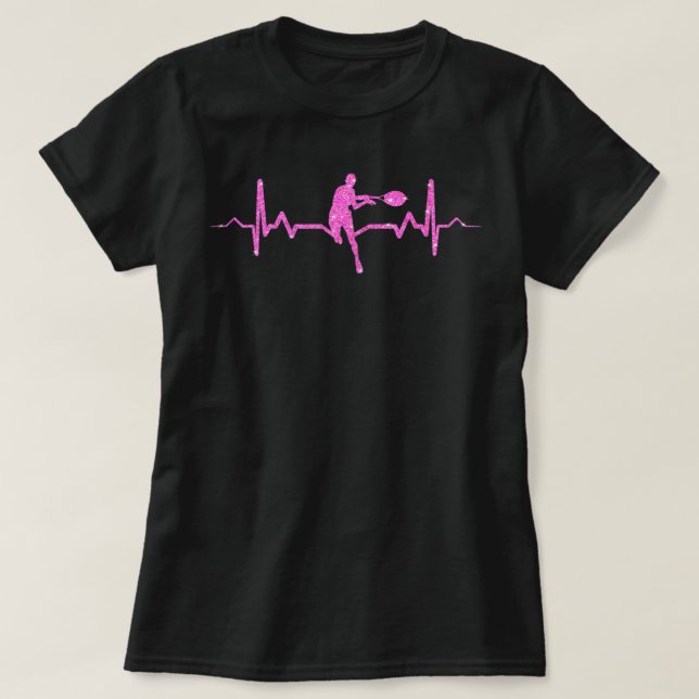 Camiseta El ritmo del tenis femenino (Diseño del anverso)