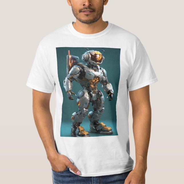 Camiseta El robot humano artificial inteligente (Anverso)