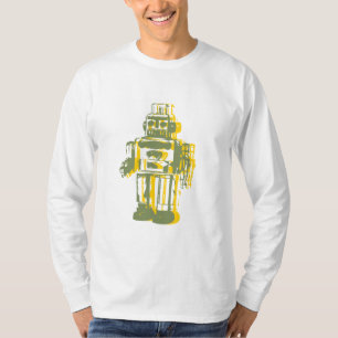 Camiseta el robot_yellow, robot_green