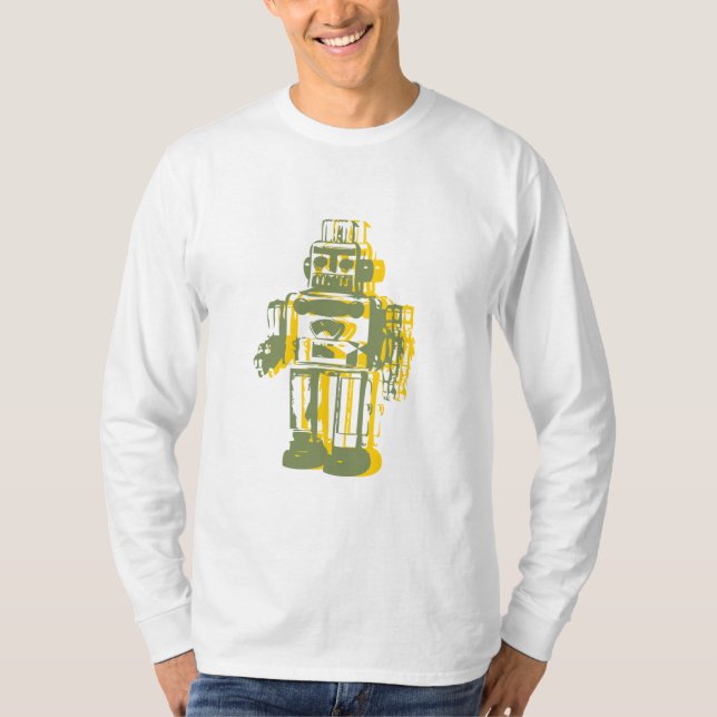 Camiseta el robot_yellow, robot_green (Anverso)