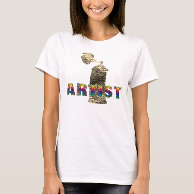 Camiseta El rociado de grafiti puede (Anverso)