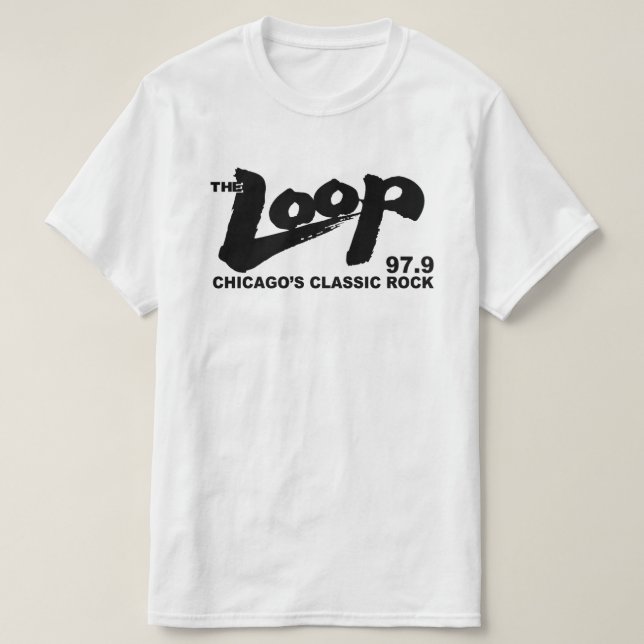 Camiseta El rock clásico de la FM 97.9 Loop Chicago (Diseño del anverso)