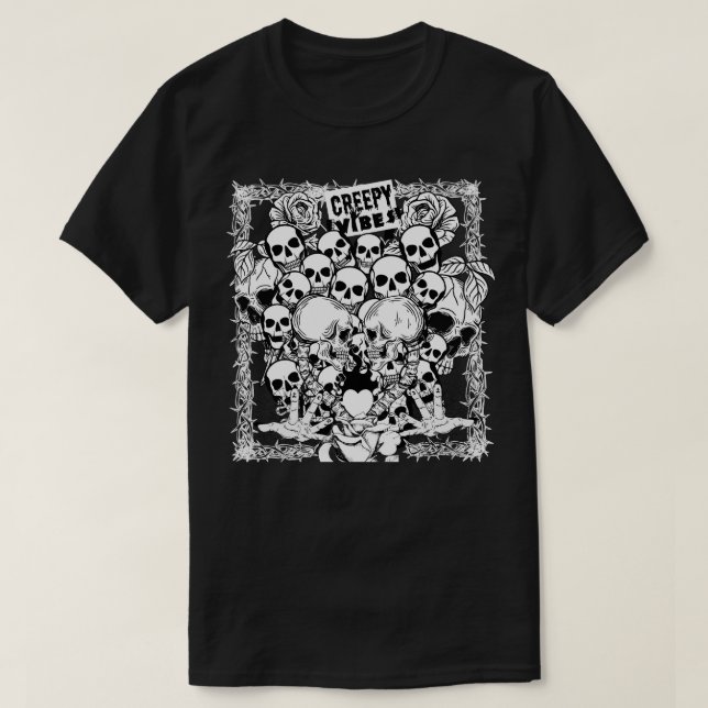 Camiseta El rock de punk nunca muere (Diseño del anverso)