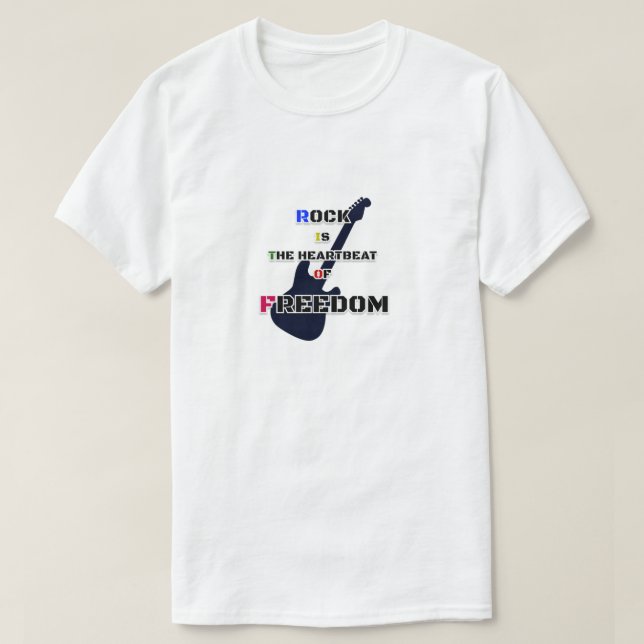 Camiseta El rock es libertad (Diseño del anverso)