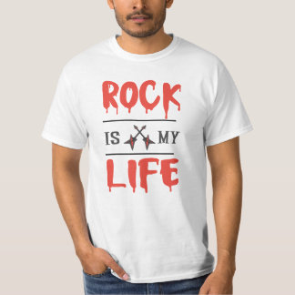 Camiseta el rock es mi vida :camiseta clásica