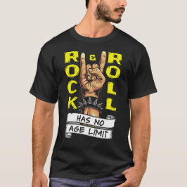Camiseta "El rock y el rollo no tienen límite de edad"