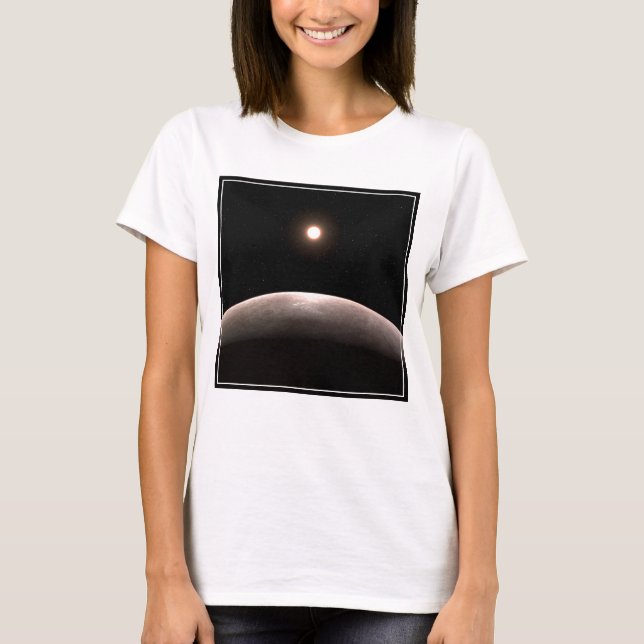 Camiseta El Rocky Exoplanet Lhs 475 B Y Su Estrella Anfitri (Anverso)