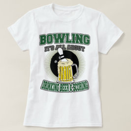 Camiseta El rodar él está todo sobre la cerveza de