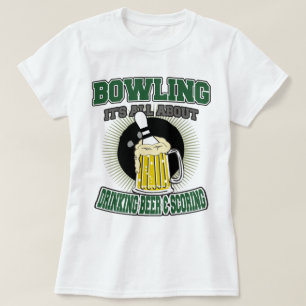 Camiseta El rodar él está todo sobre la cerveza de