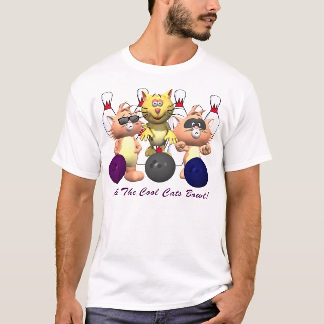 Camiseta El rodar fresco de los gatos (Anverso)