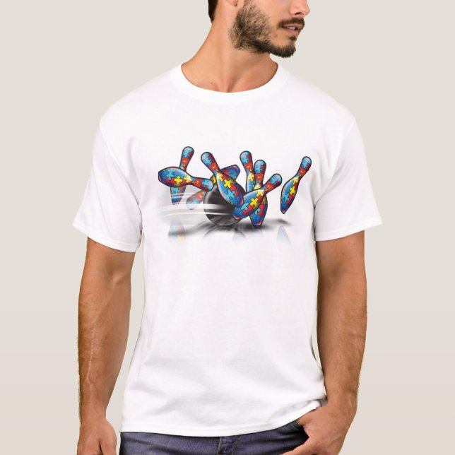Camiseta El rodar para el autismo (Anverso)