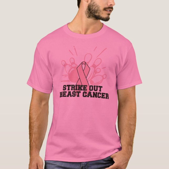 Camiseta El rodar pega hacia fuera al cáncer de pecho (Anverso)